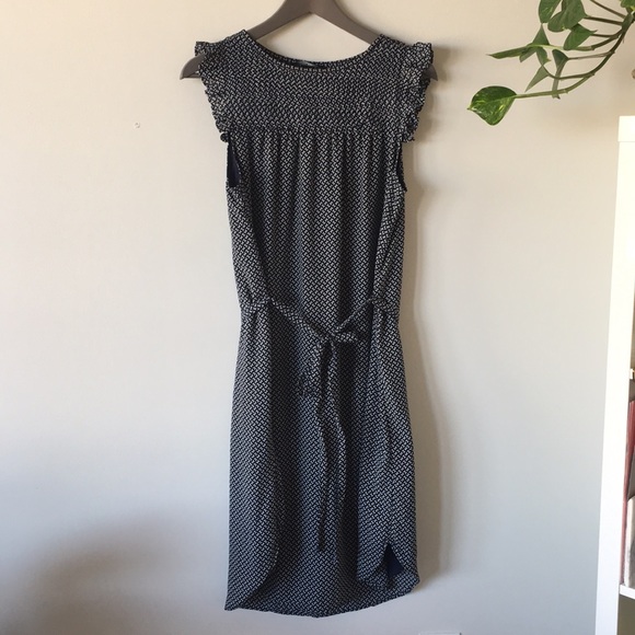 H&M Sleeveless Midi Shirtdress in Navy with belt - Picture 1 of 6